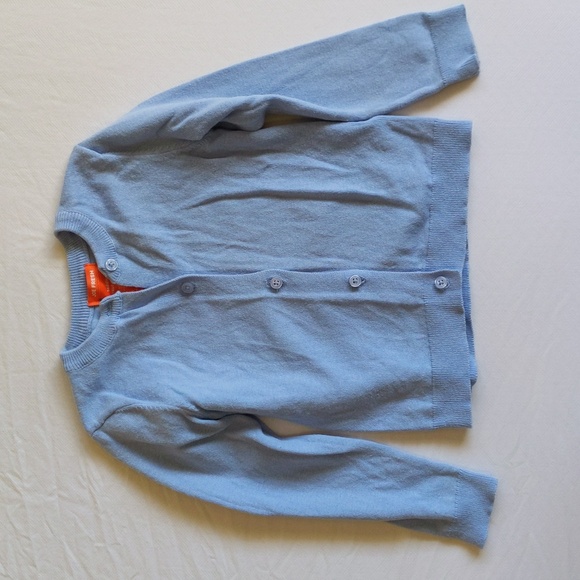 joe fresh blue knit cotton blend cardigan sweater 3T toddler girls - Picture 1 of 6